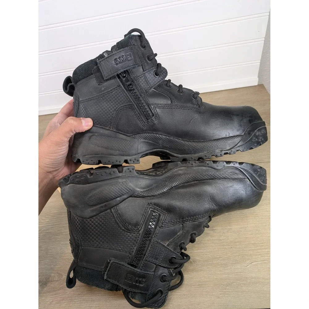 5.11 ATAC Shield Boots Mens Size 9 Black Tactical Waterproof Protective Toe Work